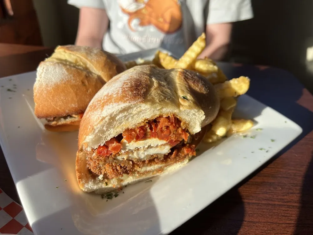 Fried Chicken Parmesan Sandwich